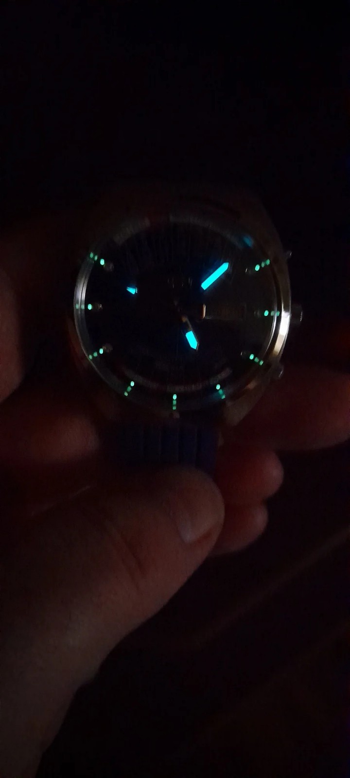 C3 BGW9 Blue Luminous Watch Hands For NH35 NH36 28.5mm Dial Replacement Set