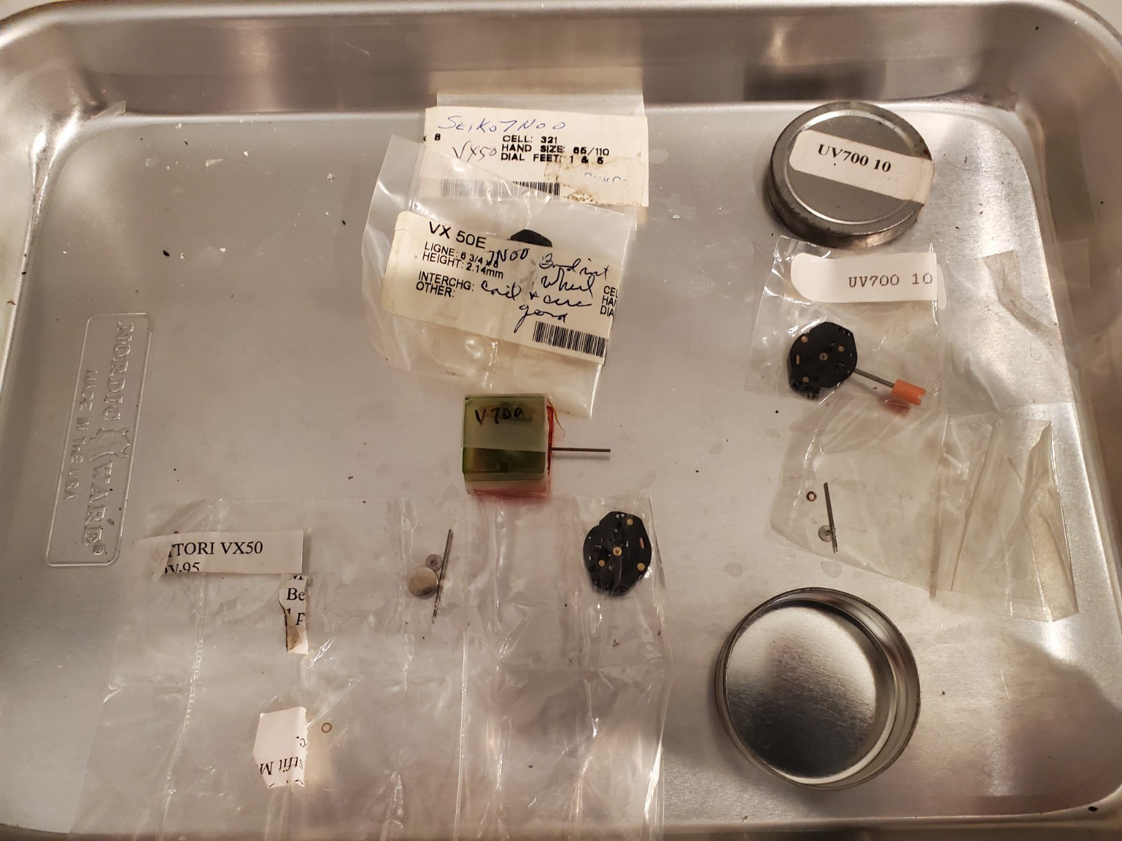 🕒🕔5 movements S.epson VX50 and Seiko 7N00C (UV700) Movement lot🕒🕔