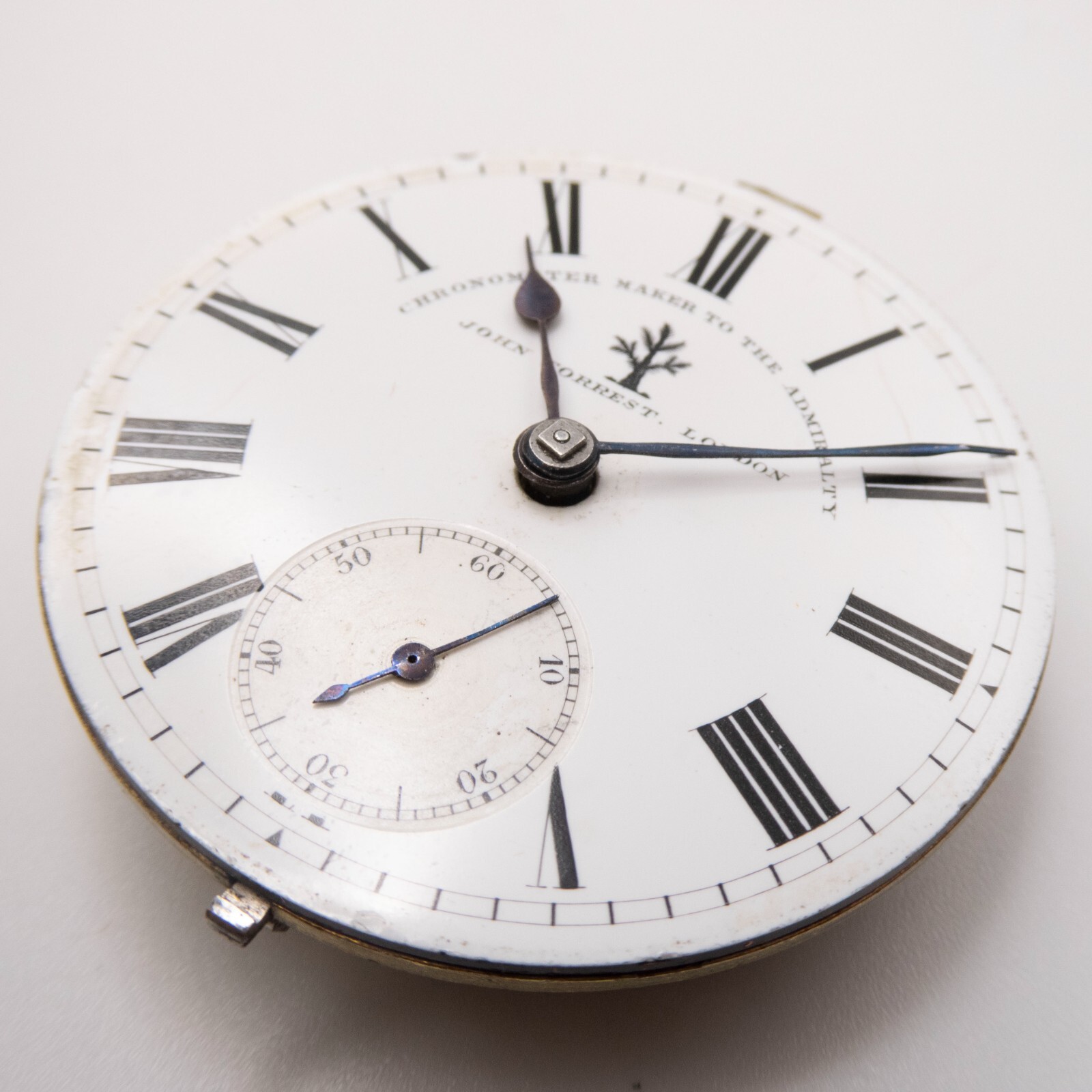 John Forrest of London 44.9 x 14.5 mm Key Wind Antique Pocket Watch Movement