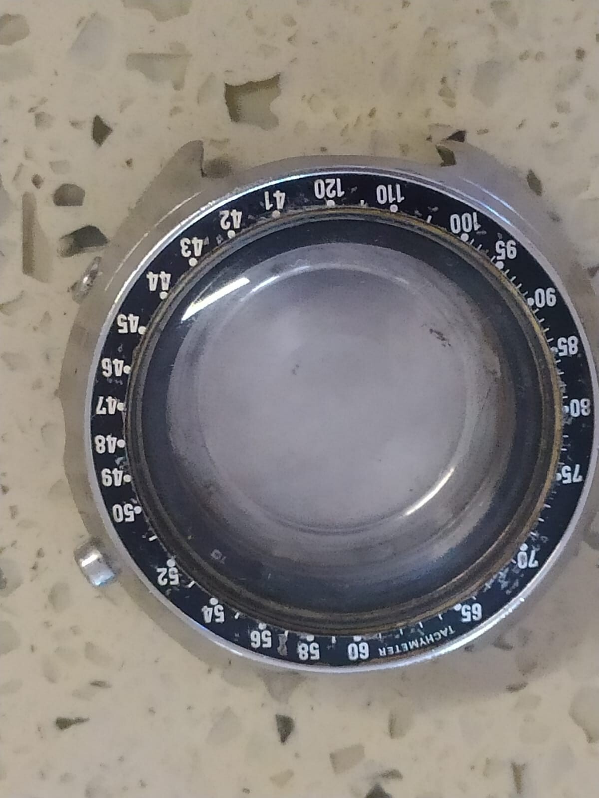 1973 SEIKO SPEED TIMER 7015-7010 SPORTS RALLY CASE &Puch botton &Bezel Used