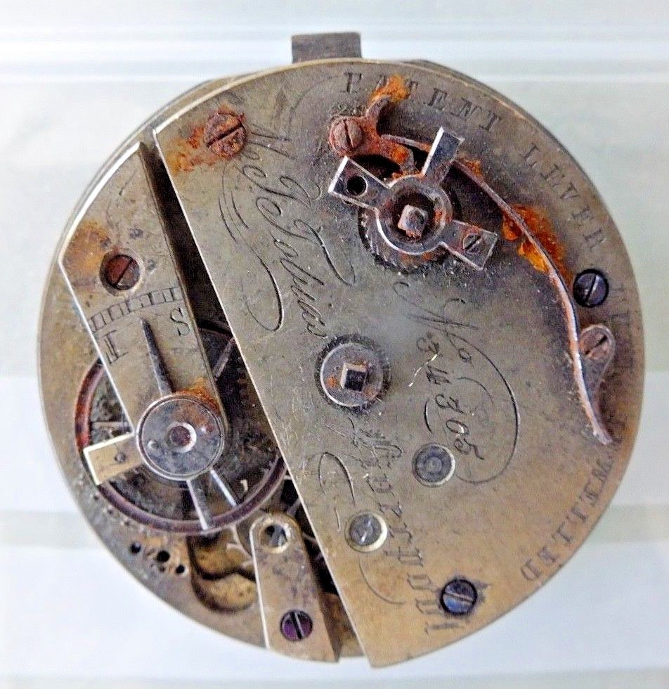 ANTIQUE POCKET WATCH MOVEMENT Spare Tobias Liverpool Grade Not Working (H20)