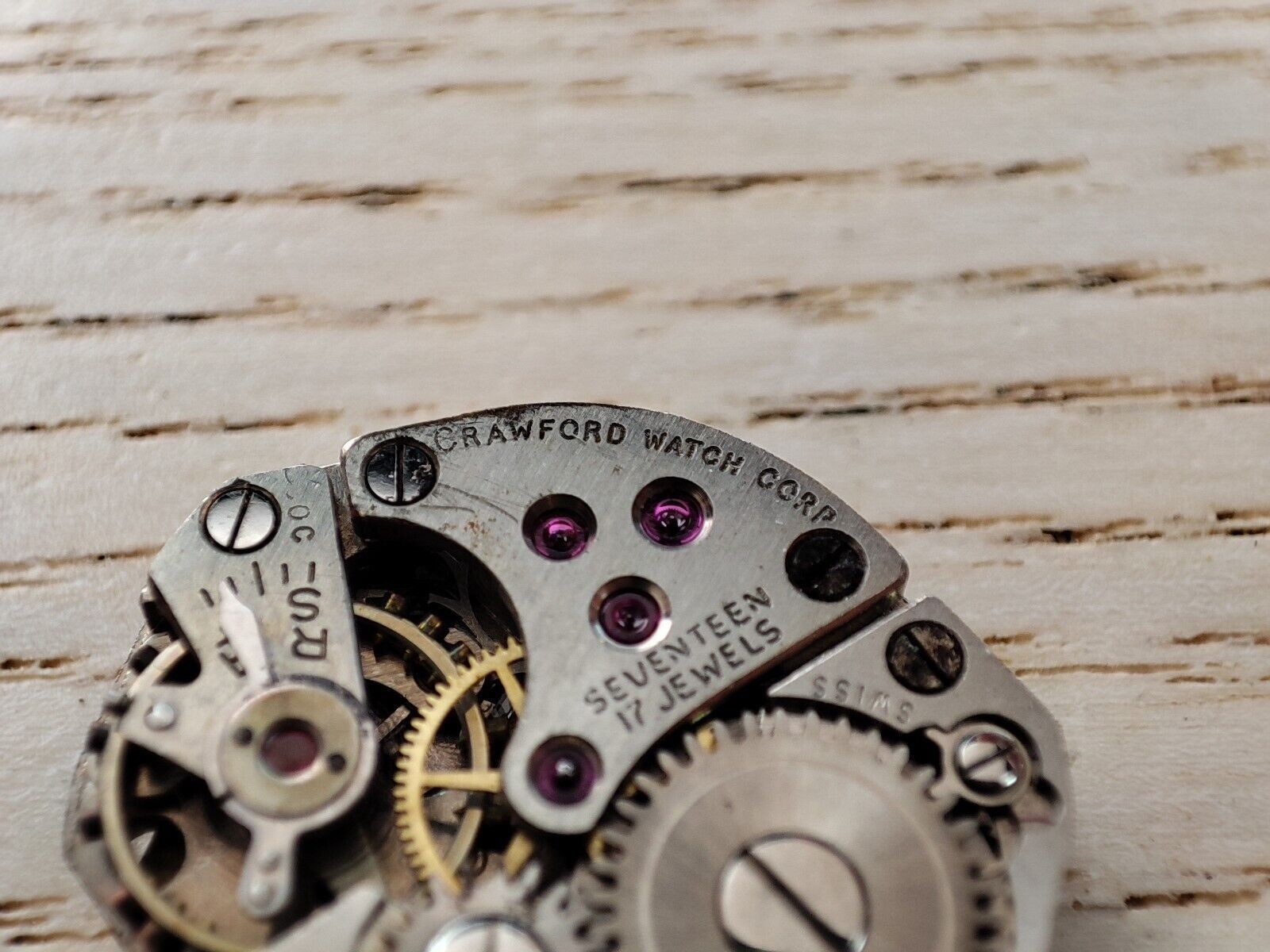 CRAWFORD Watch movement – 18.1 mm – for parts and spares