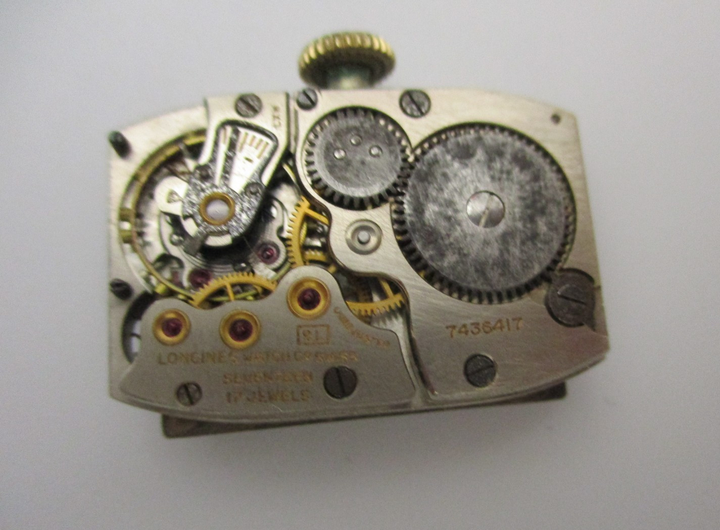 Genuine LONGINES Caliber 9L 17-Jewel Wristwatch Movement with Diamond Dial