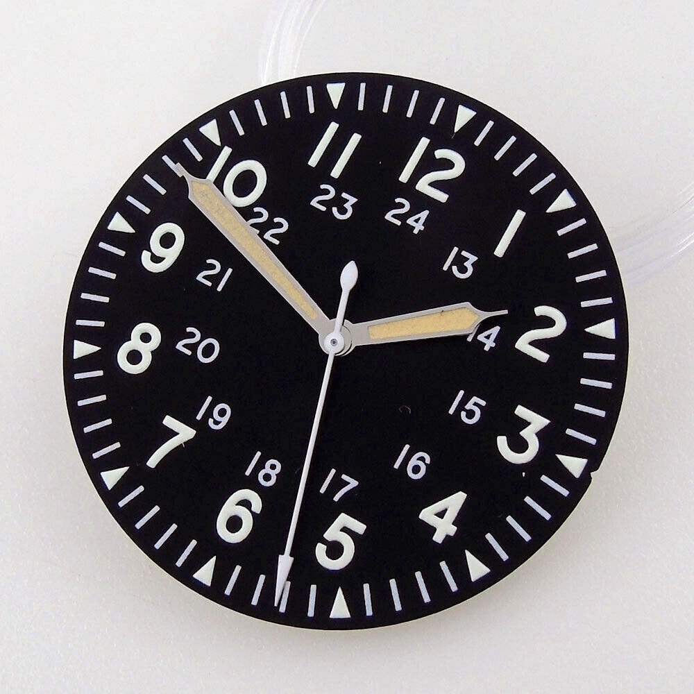 33.5mm Sterile Watch Dial Face Fit Automaitc NH35A NH36A ETA2824 PT5000 Luminous