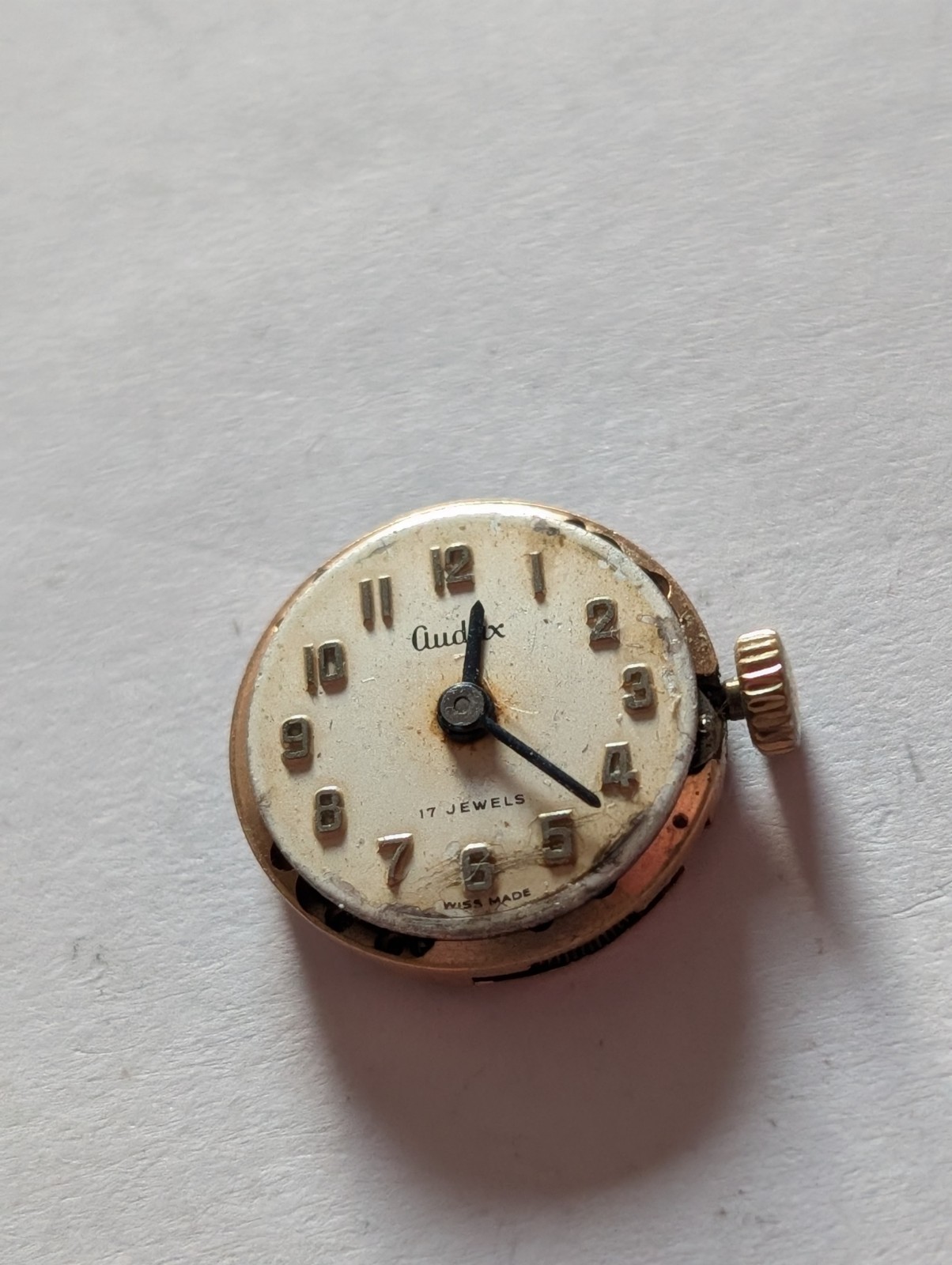 Vintage ETA 2410 Mechanical Watch Movement (Spares/Repairs/Bad Balance)