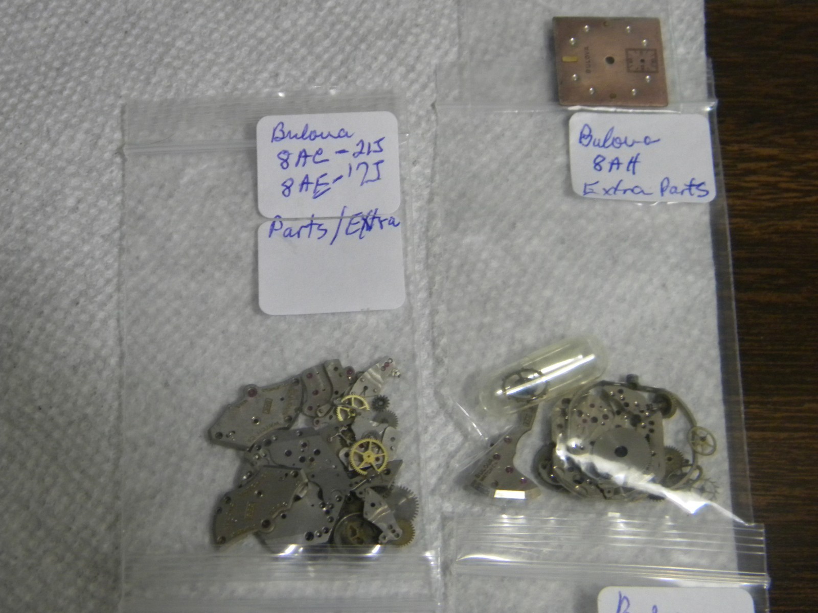 Lot Bulova Movements 10BT 10AX 10AK 11ACC 8BA 8AC 8AE 8AH & Partials for Parts