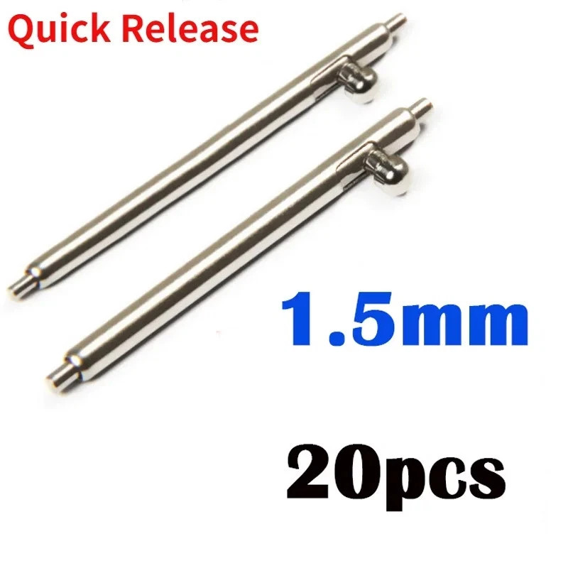 20pcs Watch Strap Spring Bars 12mm 24mm Quick Release Pins Repair Tools Kit