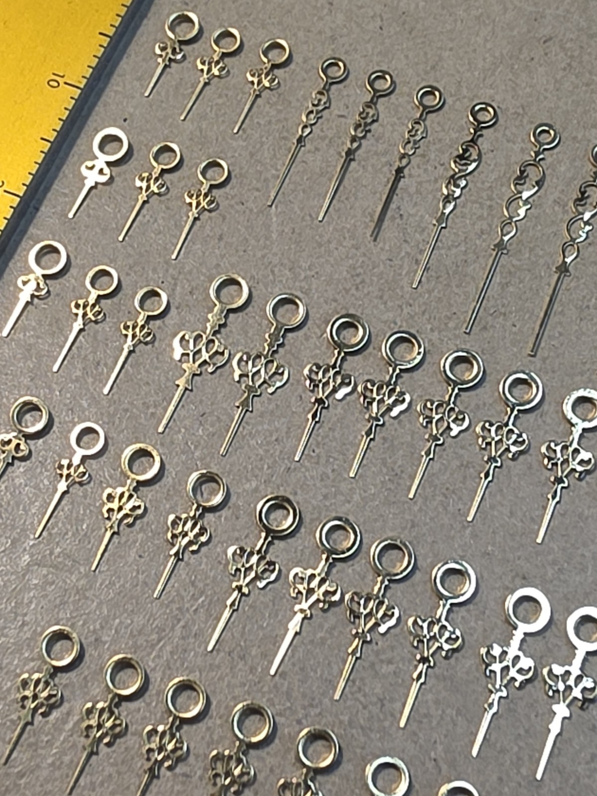 Lot Of 44 Mixed Vintage NOS Gilt Louis Wristwatch Hands-Variety Of Lengths/Sizes