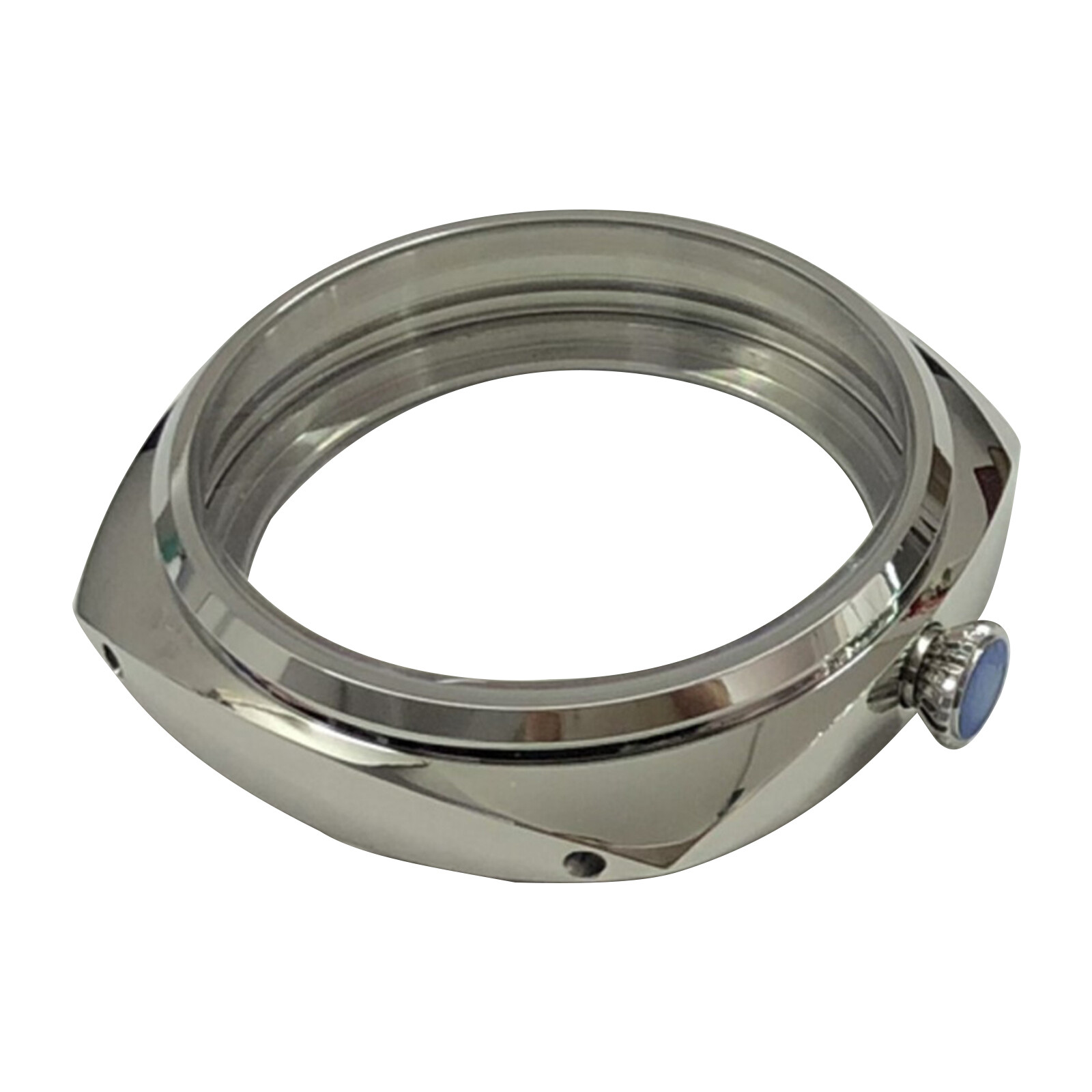 47mm Silver Watch Case Fit For ETA6497 6498 Seagull ST3600 3621 Watch Movement