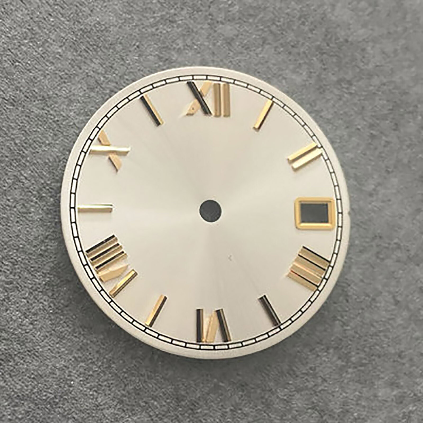 For NH35/36/4R/7S Movement Sun Grain Roman Scale Real Nail Dial 28.5MM