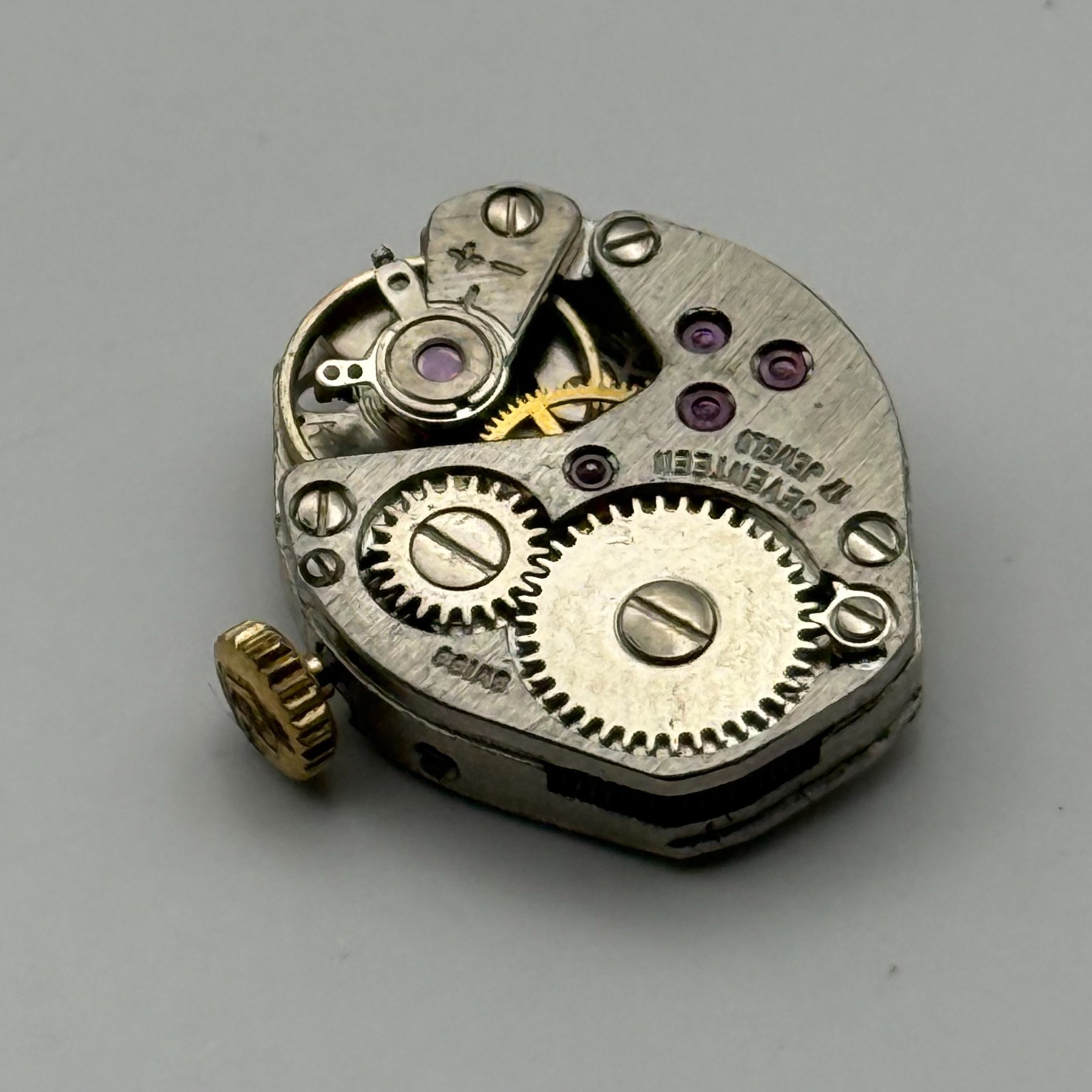 FHF 60 Watch Movement Regency 17 Jewels Swiss Manual Wind Parts Repair 15.3mm