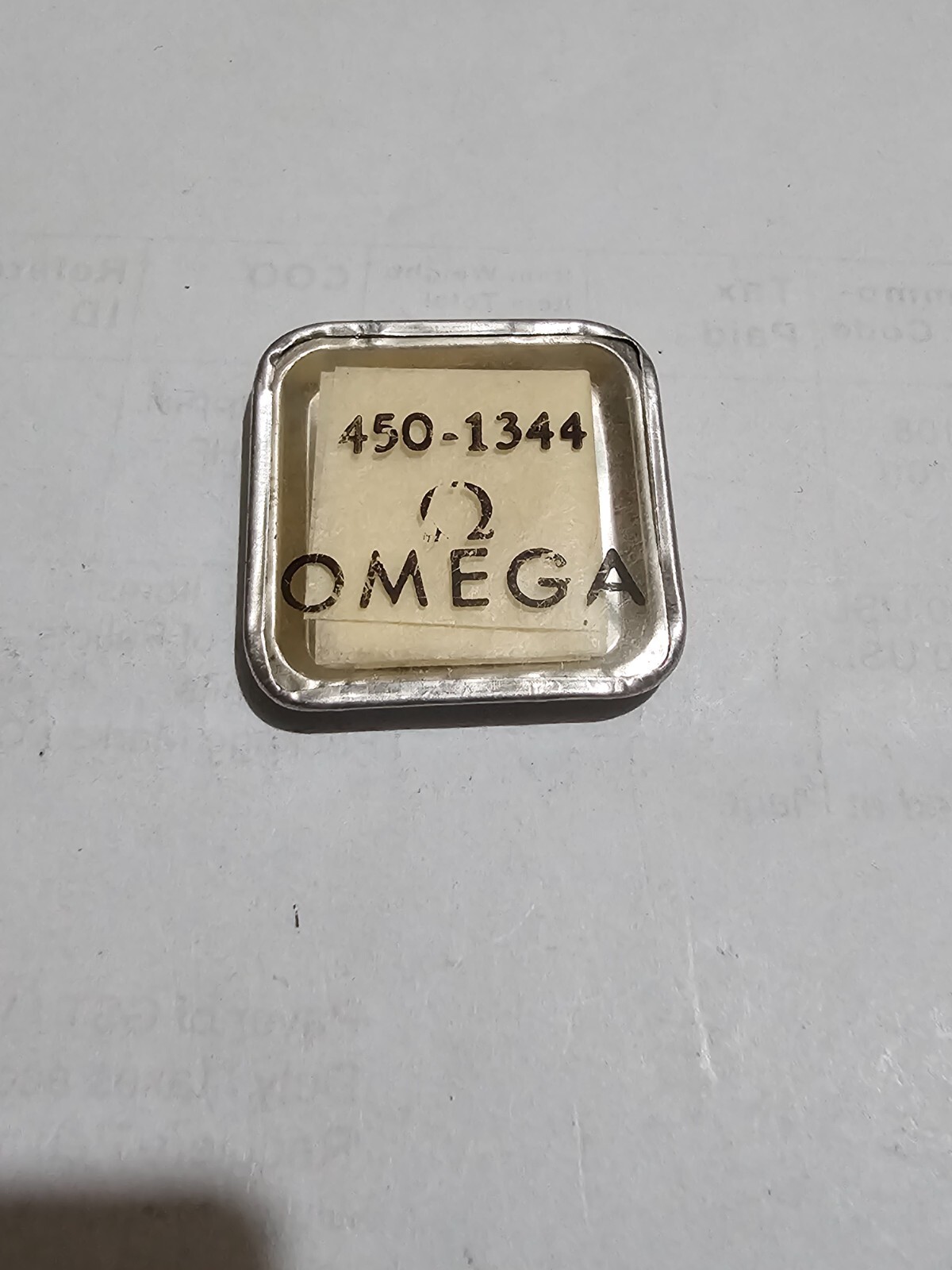 Omega 450 – 1344 Balance Shock Spring New Old Stock Sealed