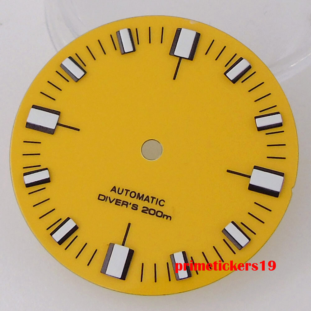 28.5mm Watch Dial Sterile Face Hands Green Luminous Fit NH35 ETA2824 PT5000 Movt