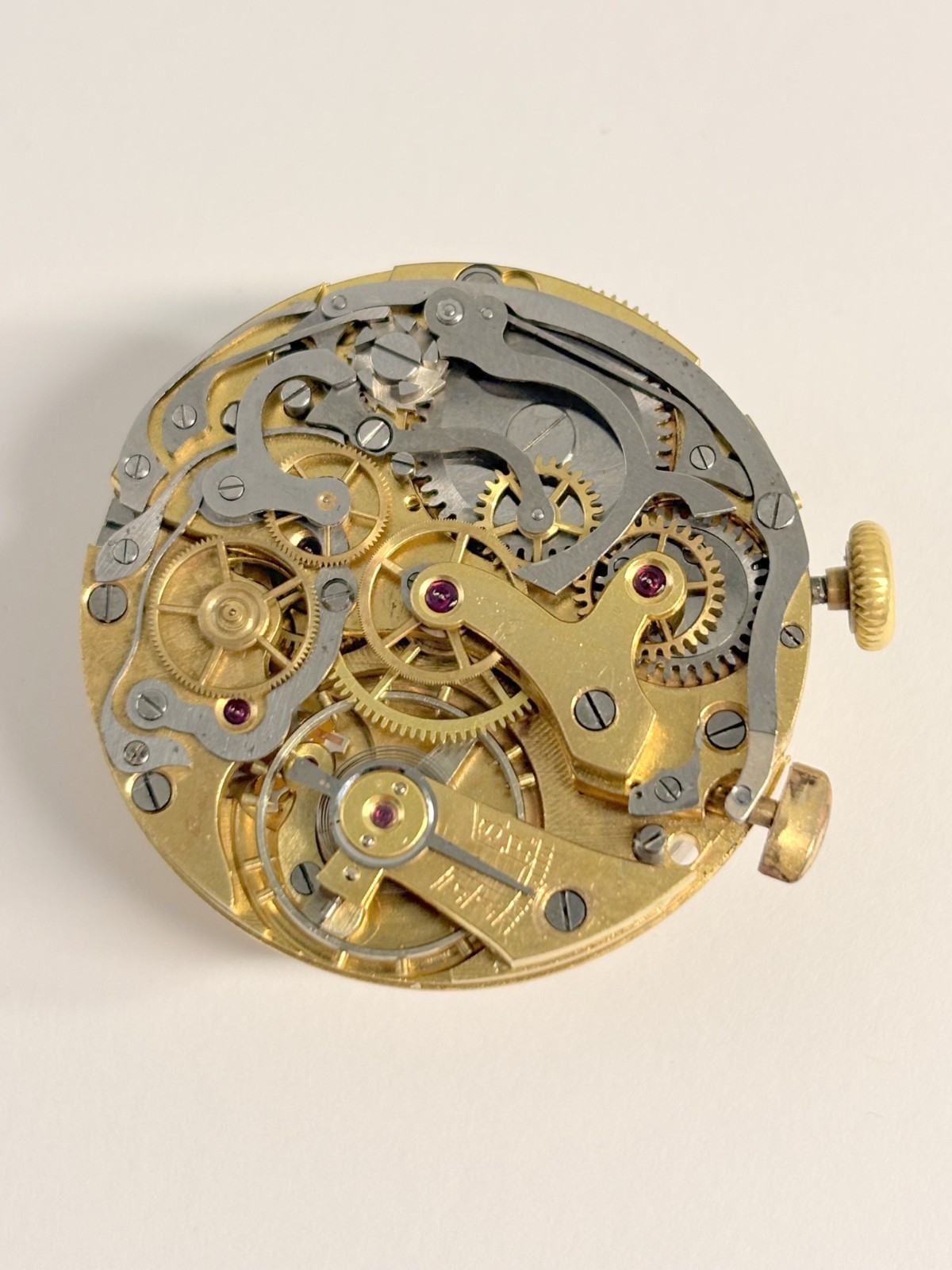 Landeron Cal 15 Monopusher Chronograph Watch Movement Part 2 3 16 Dial Hands Sub