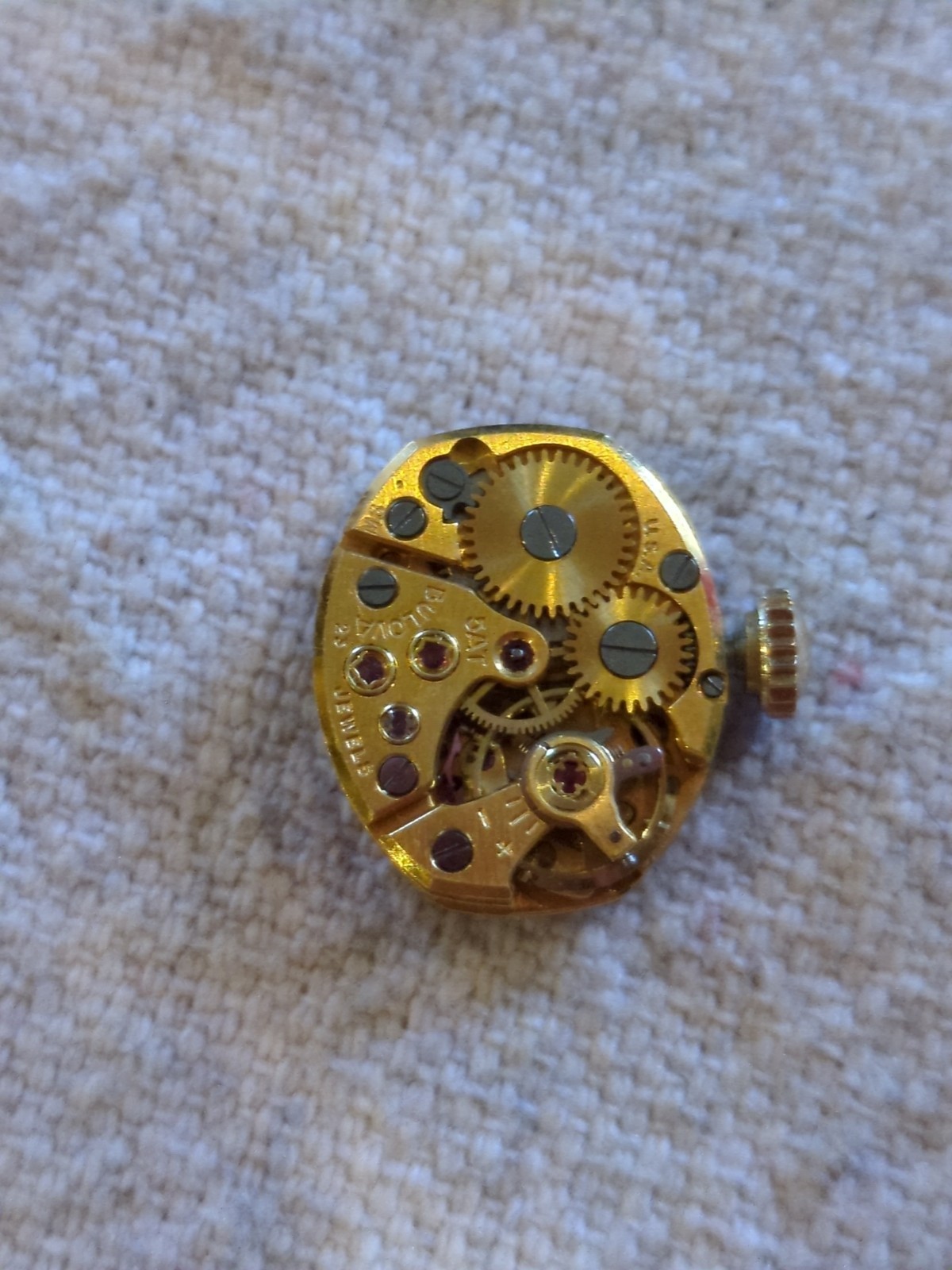 Lot of 9 LADIES WATCH MOVEMENTS For PARTS REPAIR. Hamilton, Bulova, Lady Elgin.