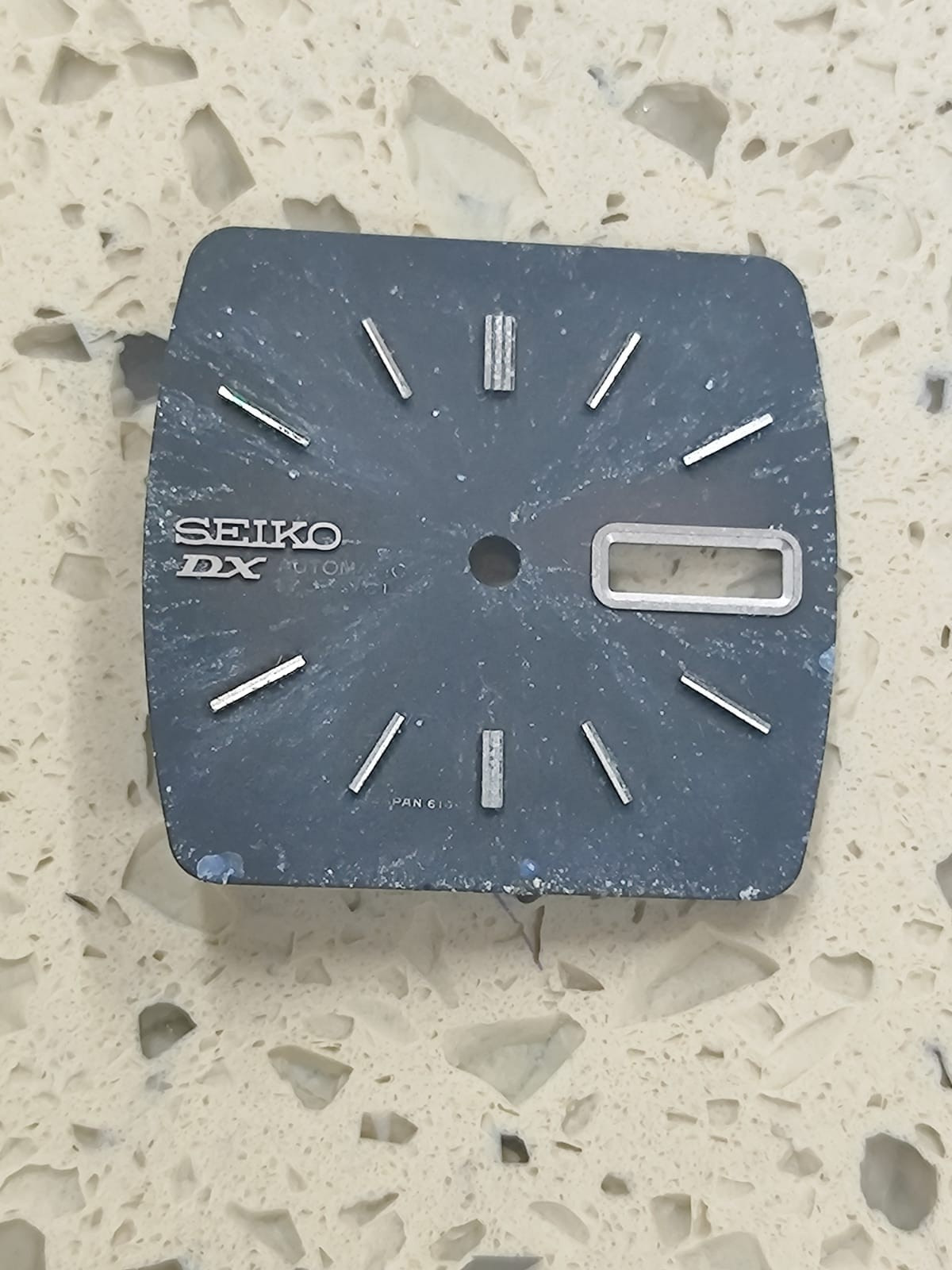 SEIKO DX AUTOMATIC 6106-5419 Parts CASE & Dial $ hands Steel USED
