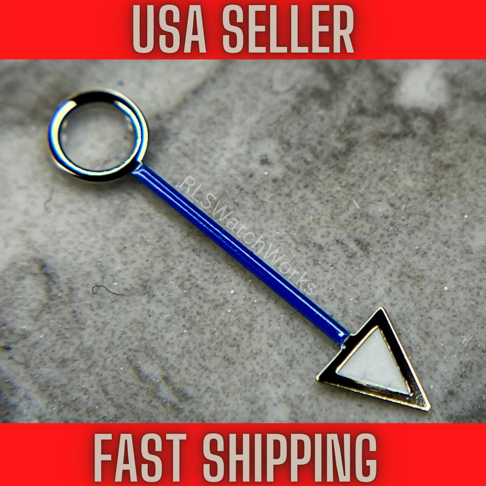 Silver/Blue GMT Hand Fits Seiko NH34, 4R34, SSK, Green luminous — USA SELLER