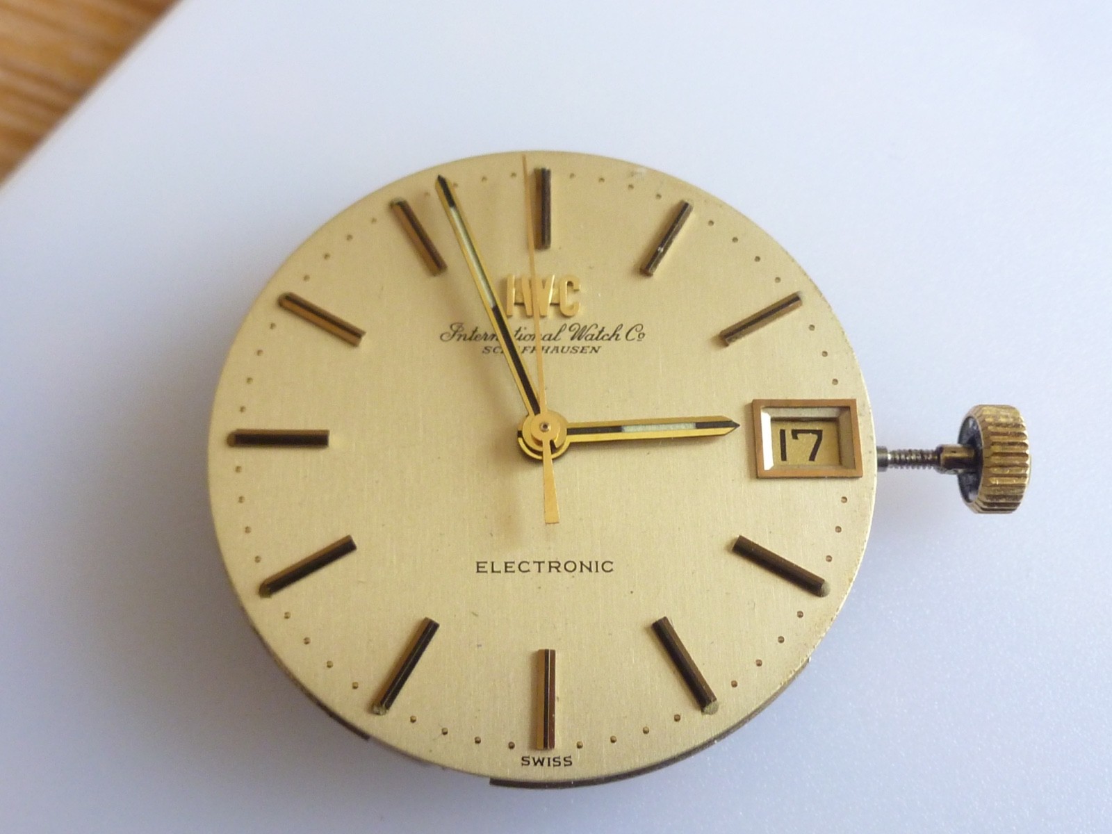 IWC 150 era 9162 Movement Vintage working good 30mm dial Electronic original