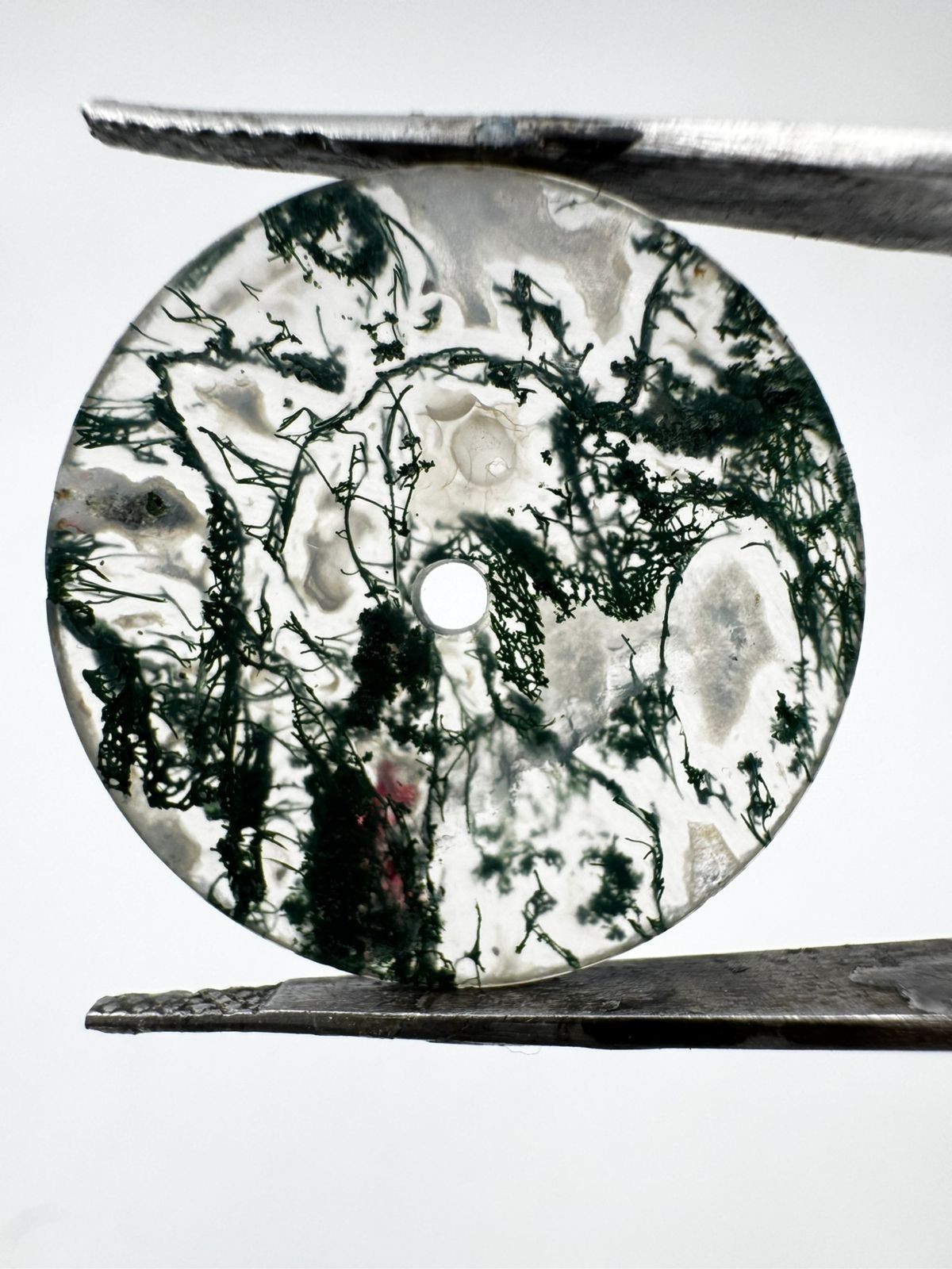 Green Moss Agate Watch Dial – 24.5 mm Round Gemstone gmc-1001W