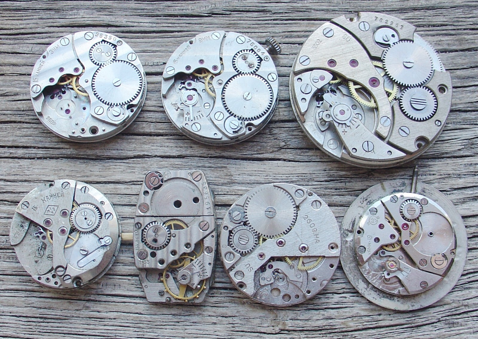 MOVEMENTS (7pS) FOR MENS WRIST WATCH Pobeda Molnia Kirovskie Raketa… for parts