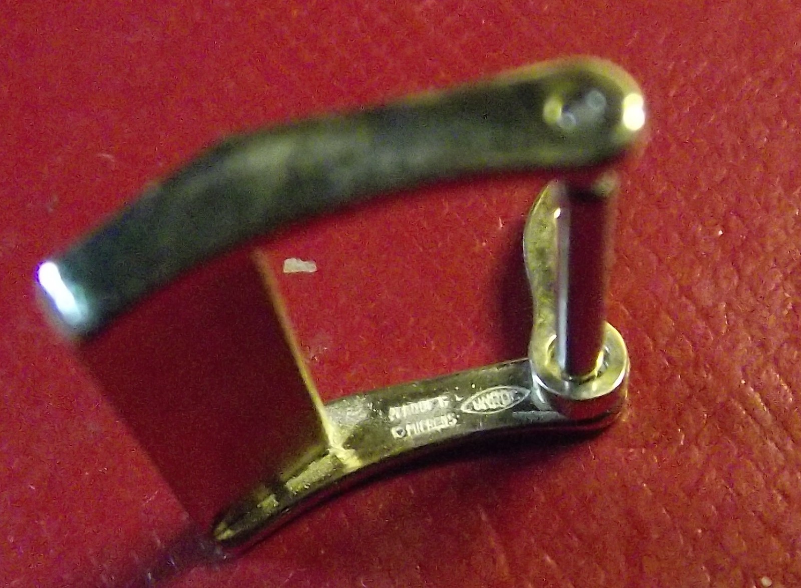 I.W.C. – RARE VINTAGE ’50/60 BUCKLE – 16mm INSIDE – YELLOW GOLD COLOR – SWISS