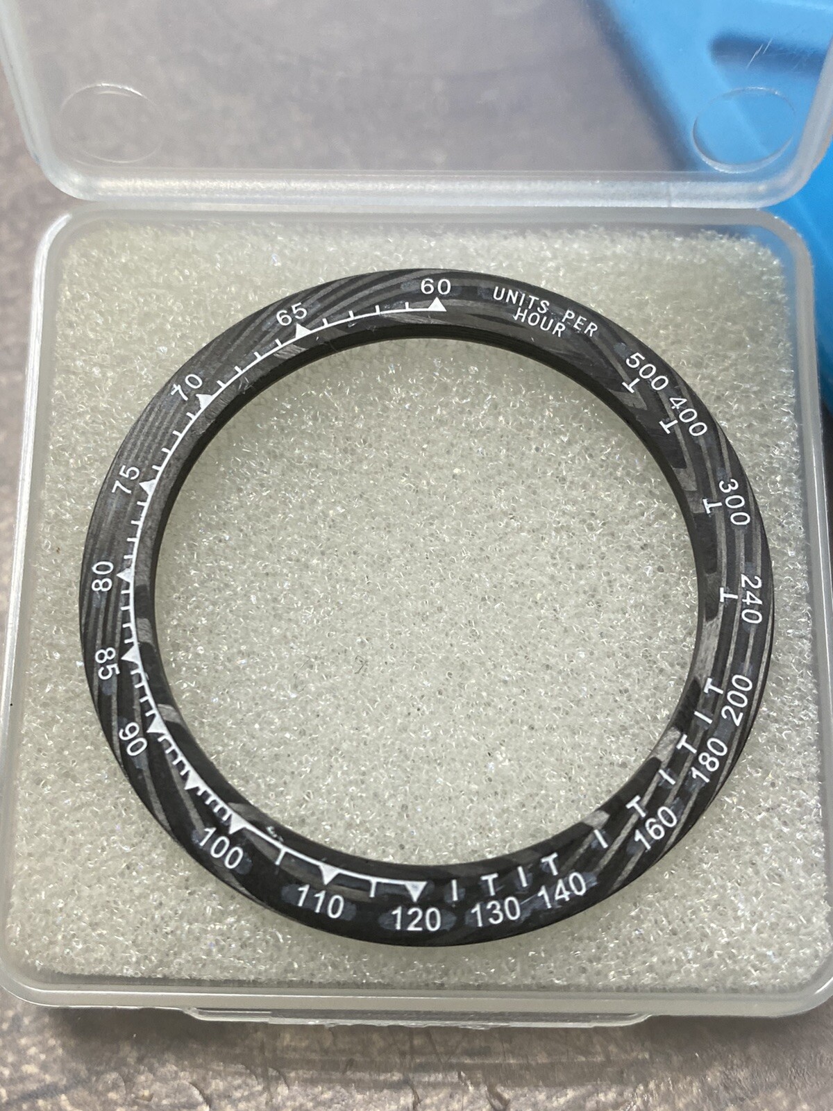 CARBON FIBER BEZEL FOR ROLEX DAYTONA IN BLACK W/ WHITE ALL DAYTONA MODELS