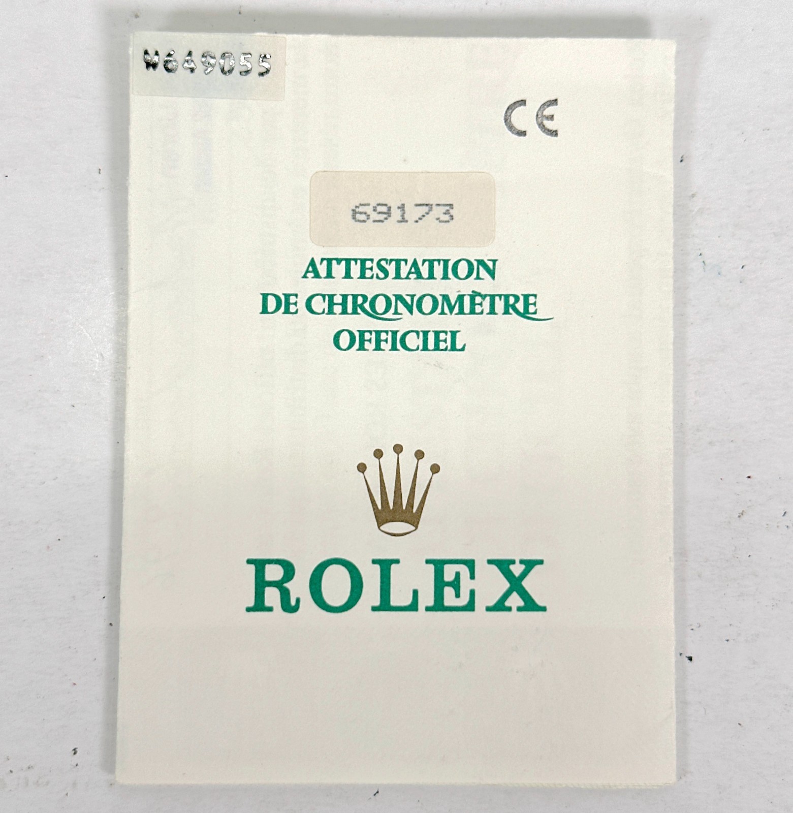 VINTAGE GENUINE ROLEX 69173 Datejust Watch paper 1996 Lady Two-Tone 260411002y1A