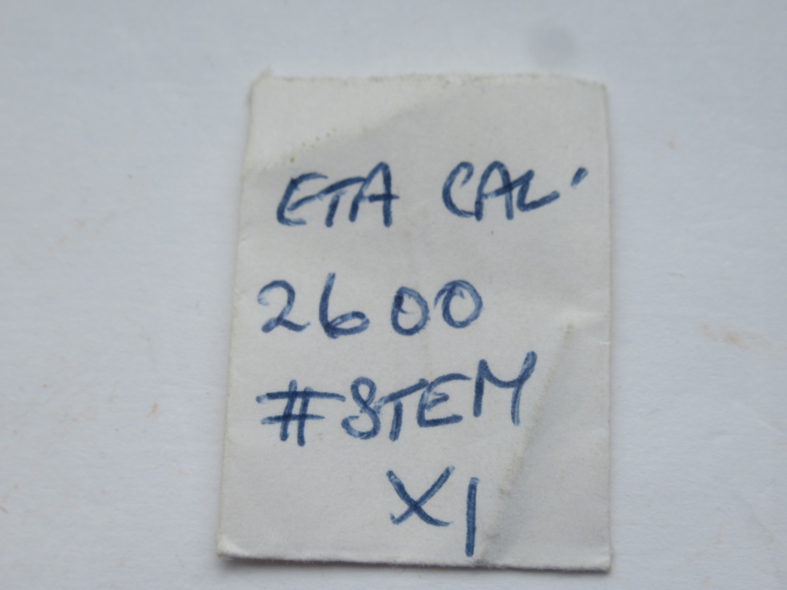 SWISS ETA 2600, 2602, 1 x WINDING WINDER STEM 401. TAP 9, WATCH MOVEMENT PART