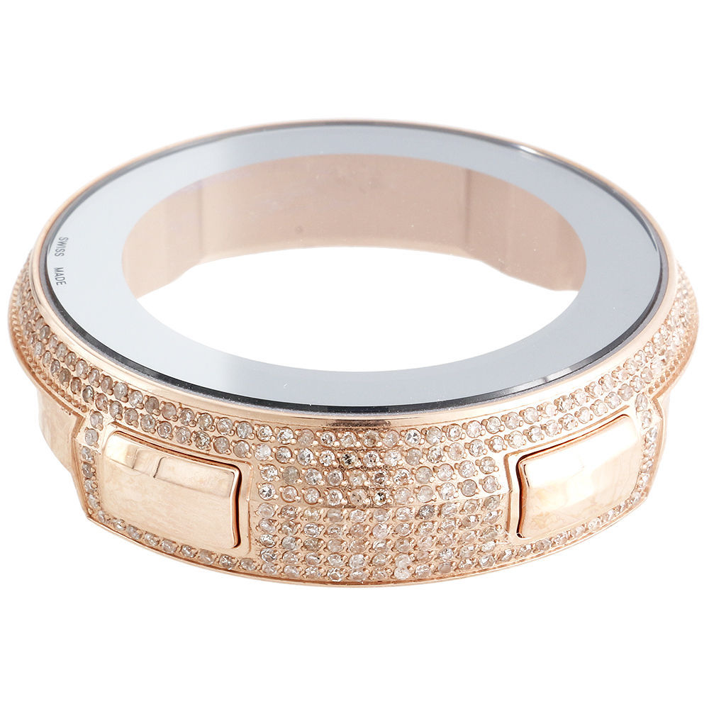 Latin Grammy Rose Metal Diamond Watch Casing I Gucci Digital 2.50 CT. YA114222