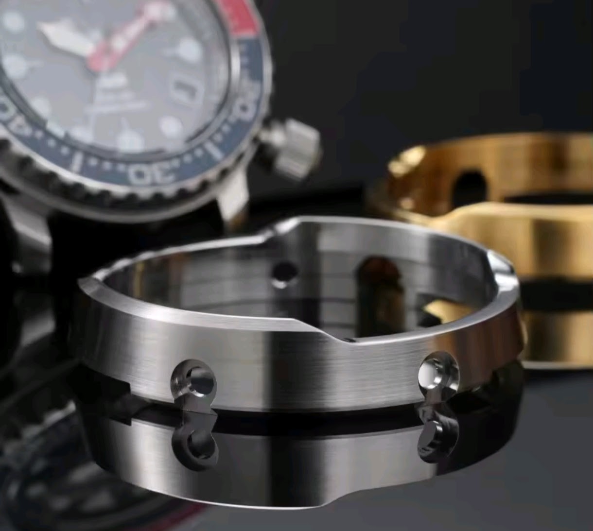 Seiko Tuna S/Steel Shroud Fits SNE497 498 499 518 533 535 537 Gold Black Silver