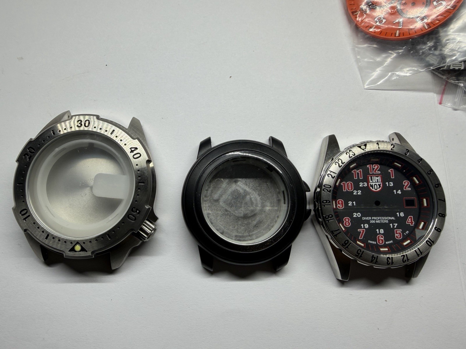 HUGE Luminox Project Lot – 70+ Pcs – Cases, Swiss Movements, Crowns & Dials