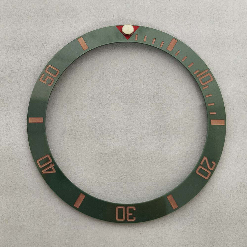 38MM 30.5MM SUB Bezel Beveled Ring Red Triangle Ceramic Bezel Watch Accessories