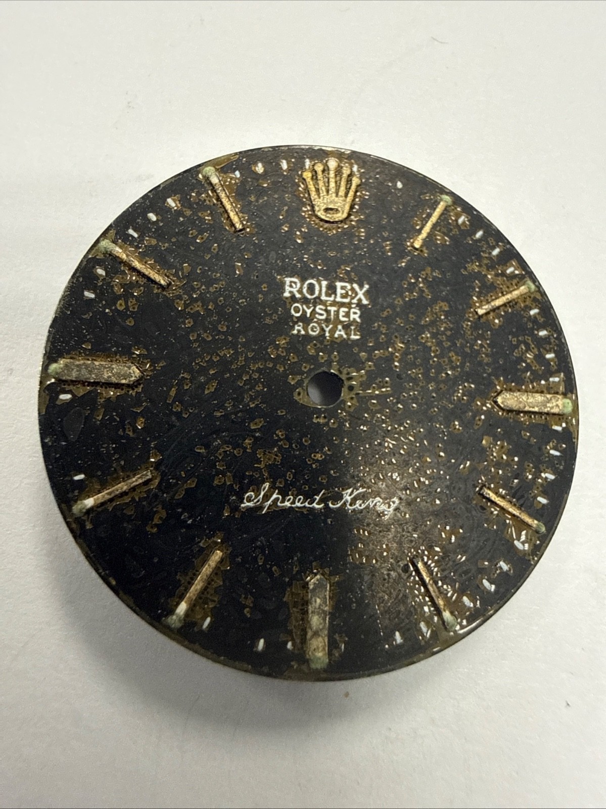 Rolex Vintage Oyster Royal Speedking Tropical Beyeler 26.9mm Dial