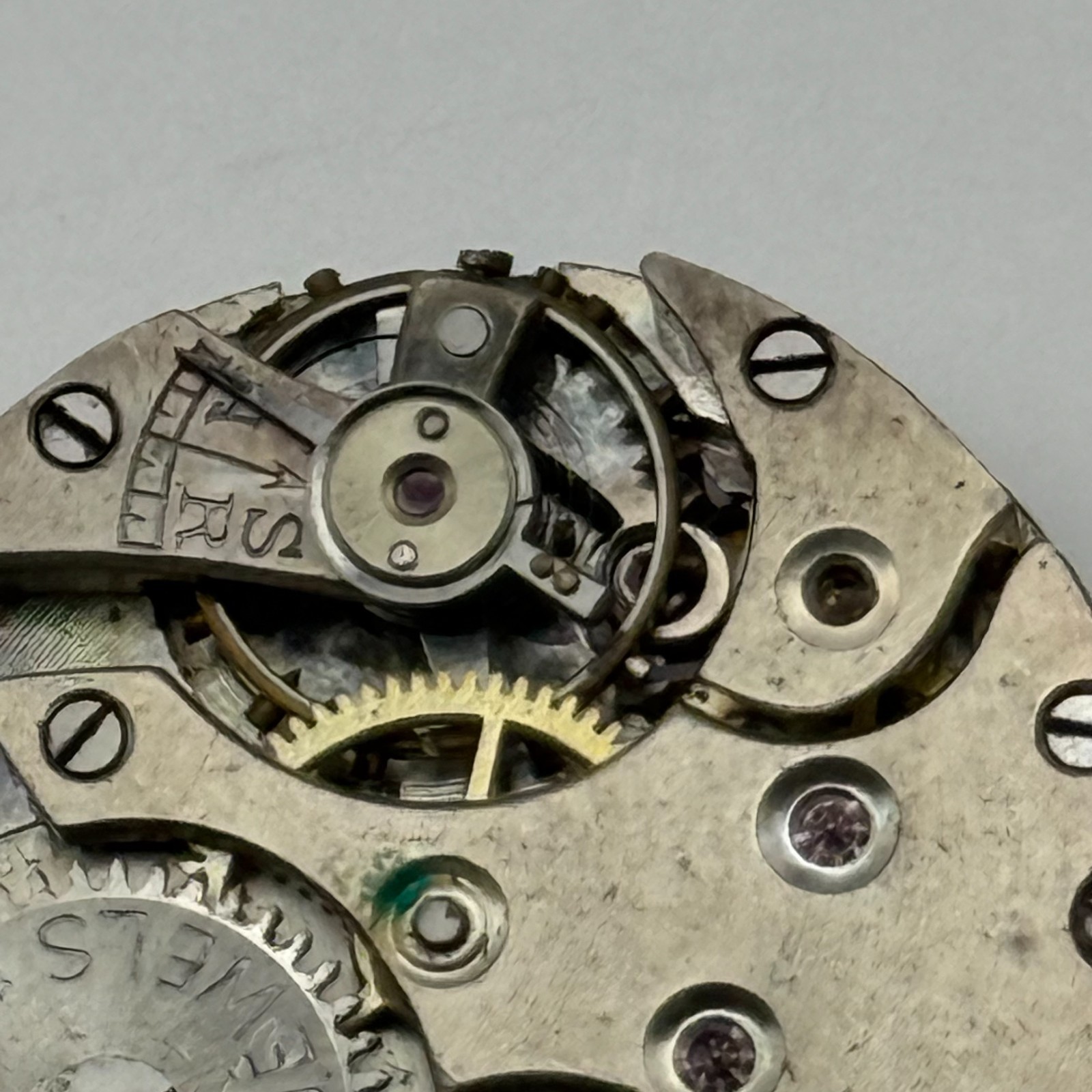 Rolex Unicorn Watch Movement Pidduck Hanley 15 Jewels Swiss Vintage Parts Repair