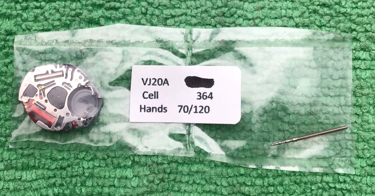 NEW Seiko SII / TMI / Epson VJ20A VJ20C Quartz Watch Movement With Stem ff