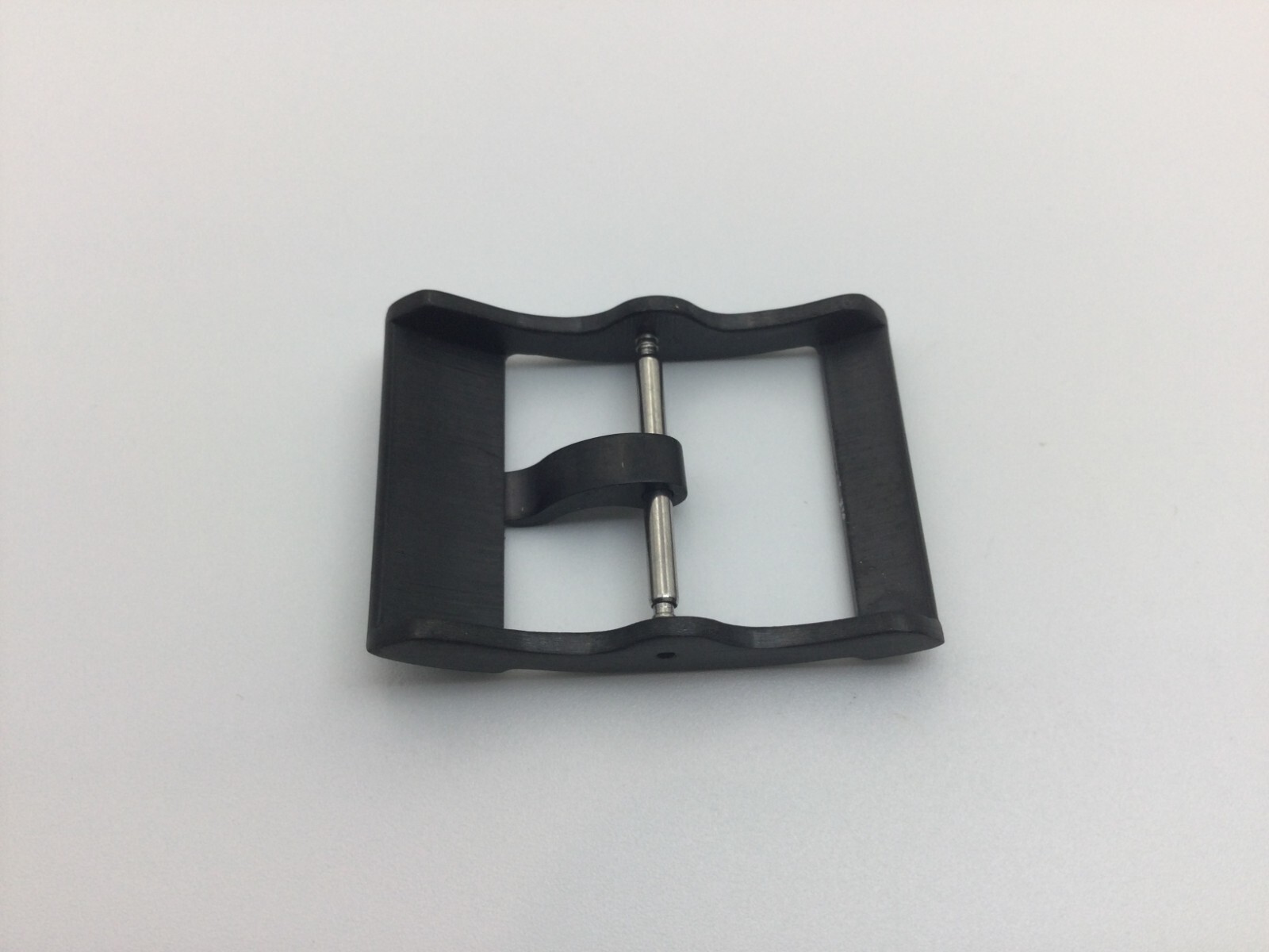 20MM S/STEEL RUBBER STRAP TANG BUCKLE CLASP FOR BREITLING A20SS1 BRUSHED BLACK