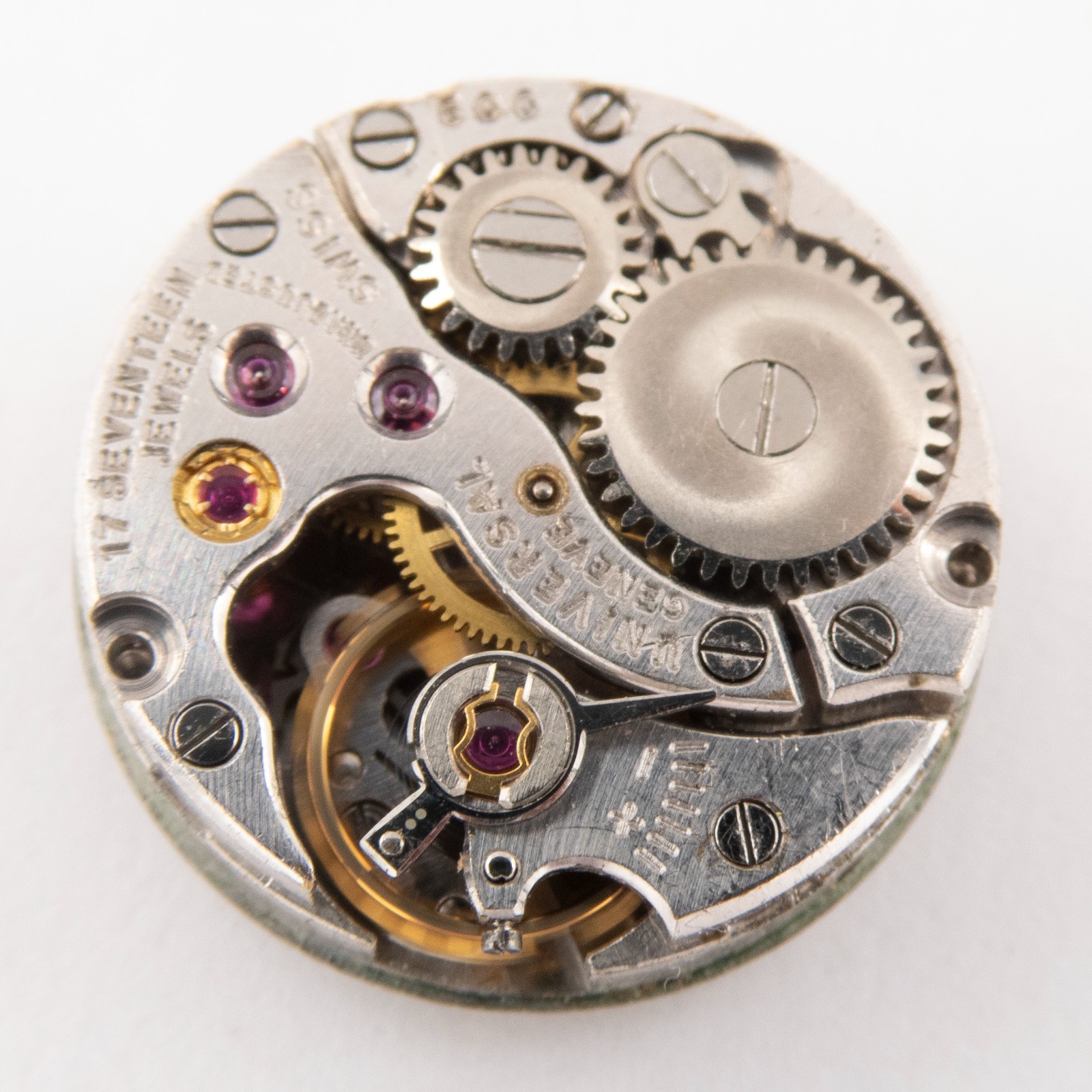 Vintage Universal Geneve Caliber 600 17-Jewel Wristwatch Movement, Runs