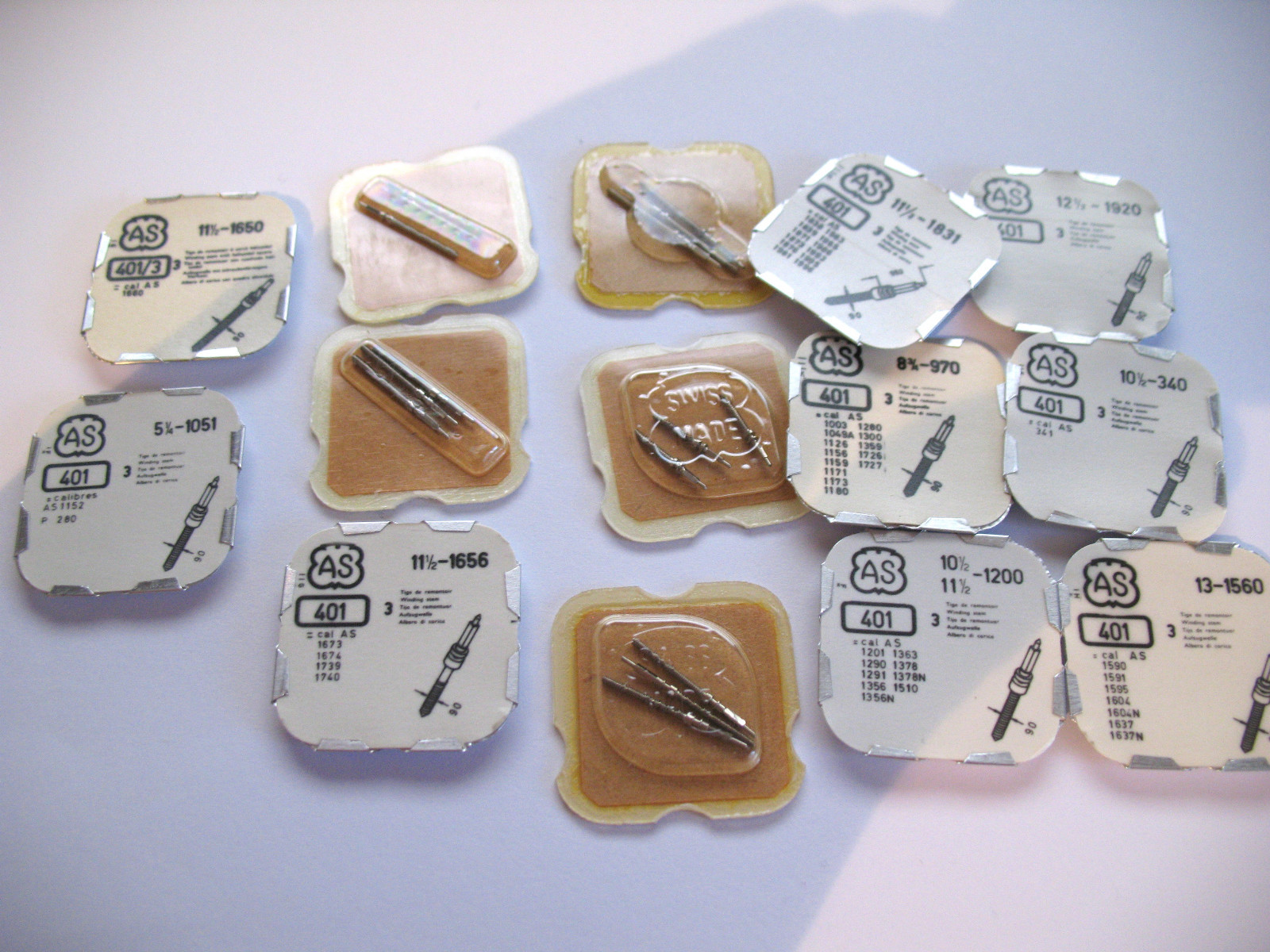 AS ASSORTED PACKET’S OF 3 WINDING STEMS