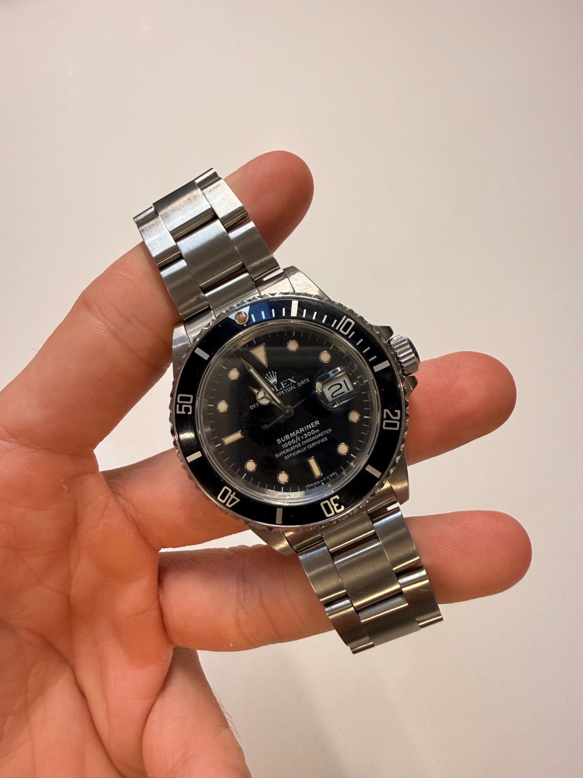 Rolex Submariner, Black, Ref. 16800, Year 1987