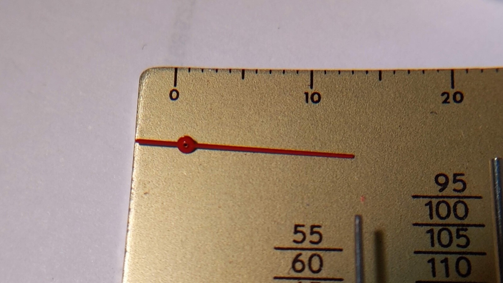 Nickel rouge sweep second hand RED. 19.5/70 TYO LG12 New Rouge, approx 12.3mm le