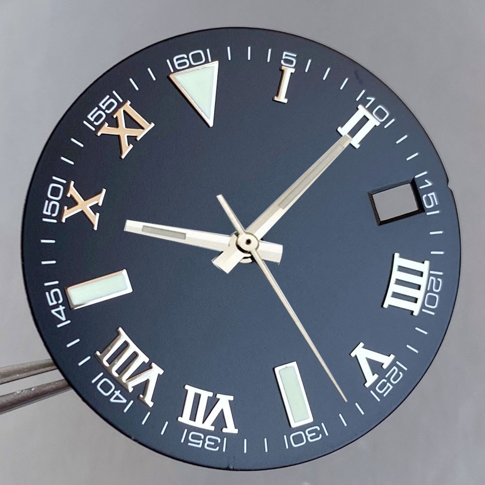 29mm Retro Watch Dial Date Roman Marks Fit NH35 Miyota8215 DG2813 ETA2824 PT5000