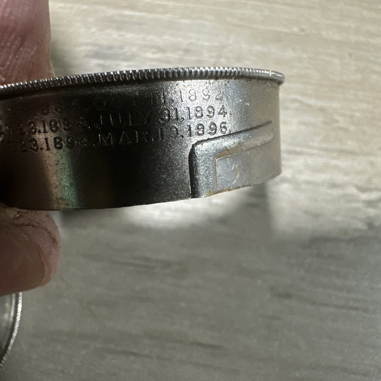 Vintage American Watch Co. Movement Tin 1896! Waltham Watch Co. Nice Patina!