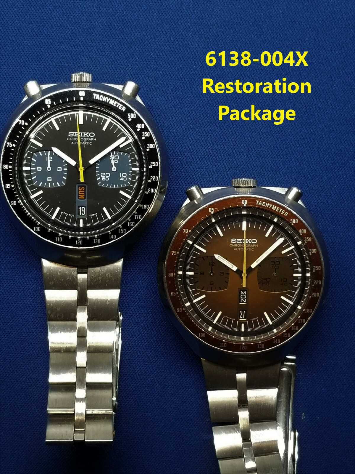 6138-004X Bullhead Restoration Package: For your Seiko Chronograph.