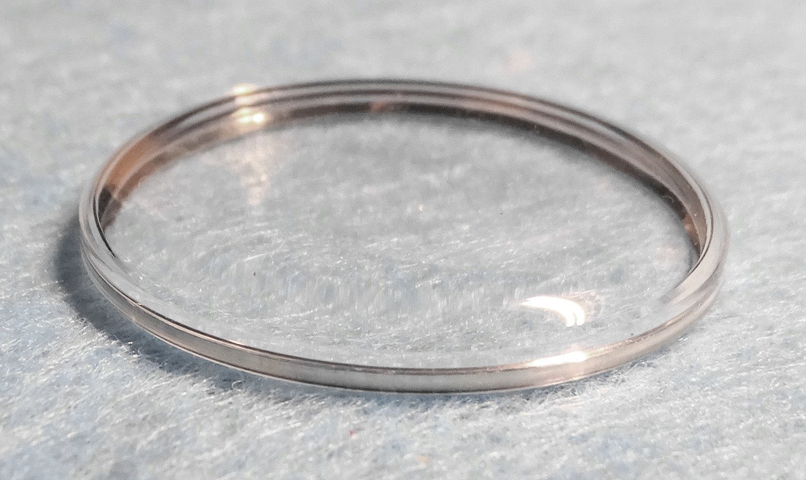TENAX Chrome Bezel Ring Diving Watch Glass Ø 28.9 mm Height 4.6 mm