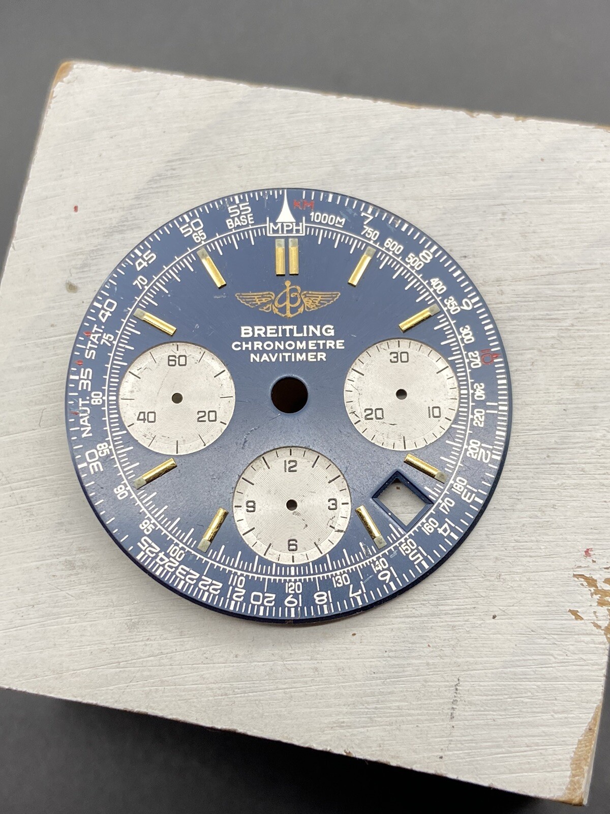 100% Original Breitling Navitimer Chronometre Watch Dial Used But Good Condition