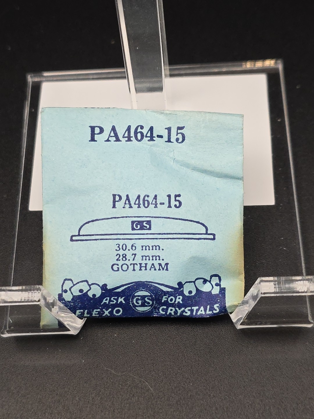 G-S Watch Crystal PA464-15 30.6 28.7 Gotham
