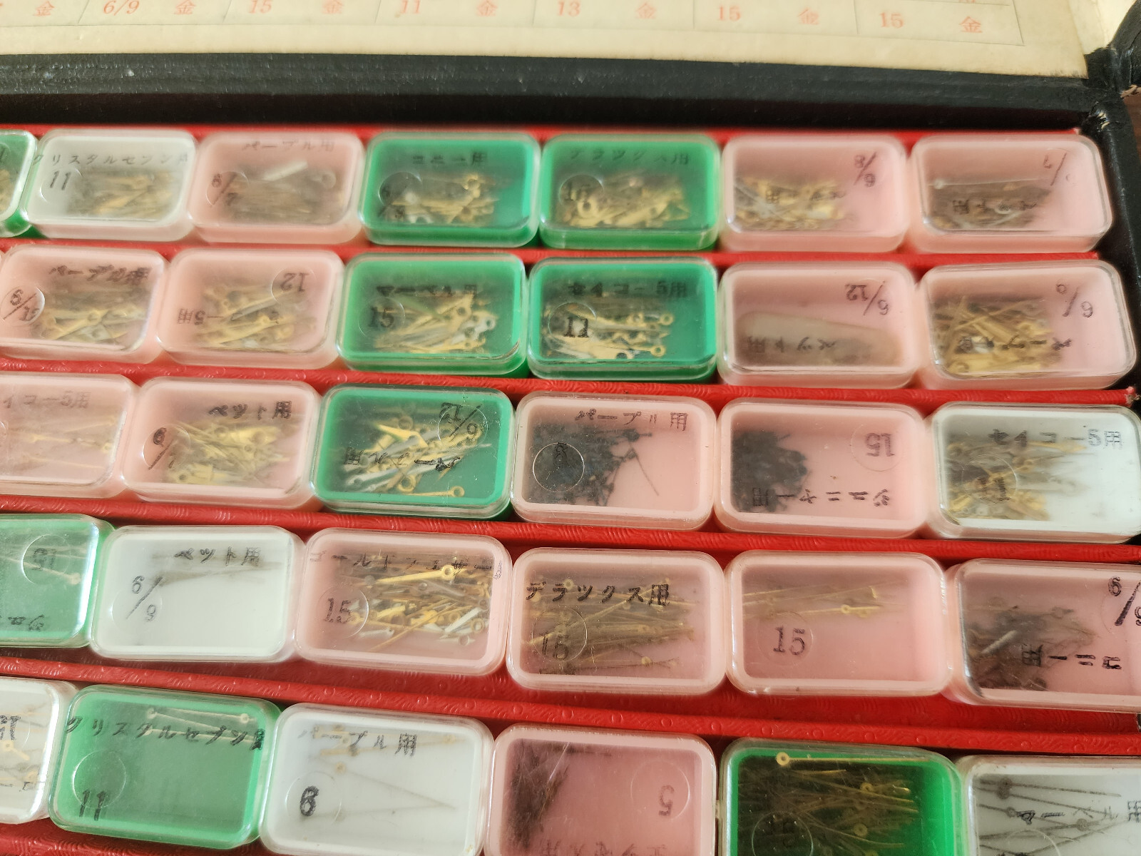Lot of hands for Seikosha Citizen vintage watches whole box.