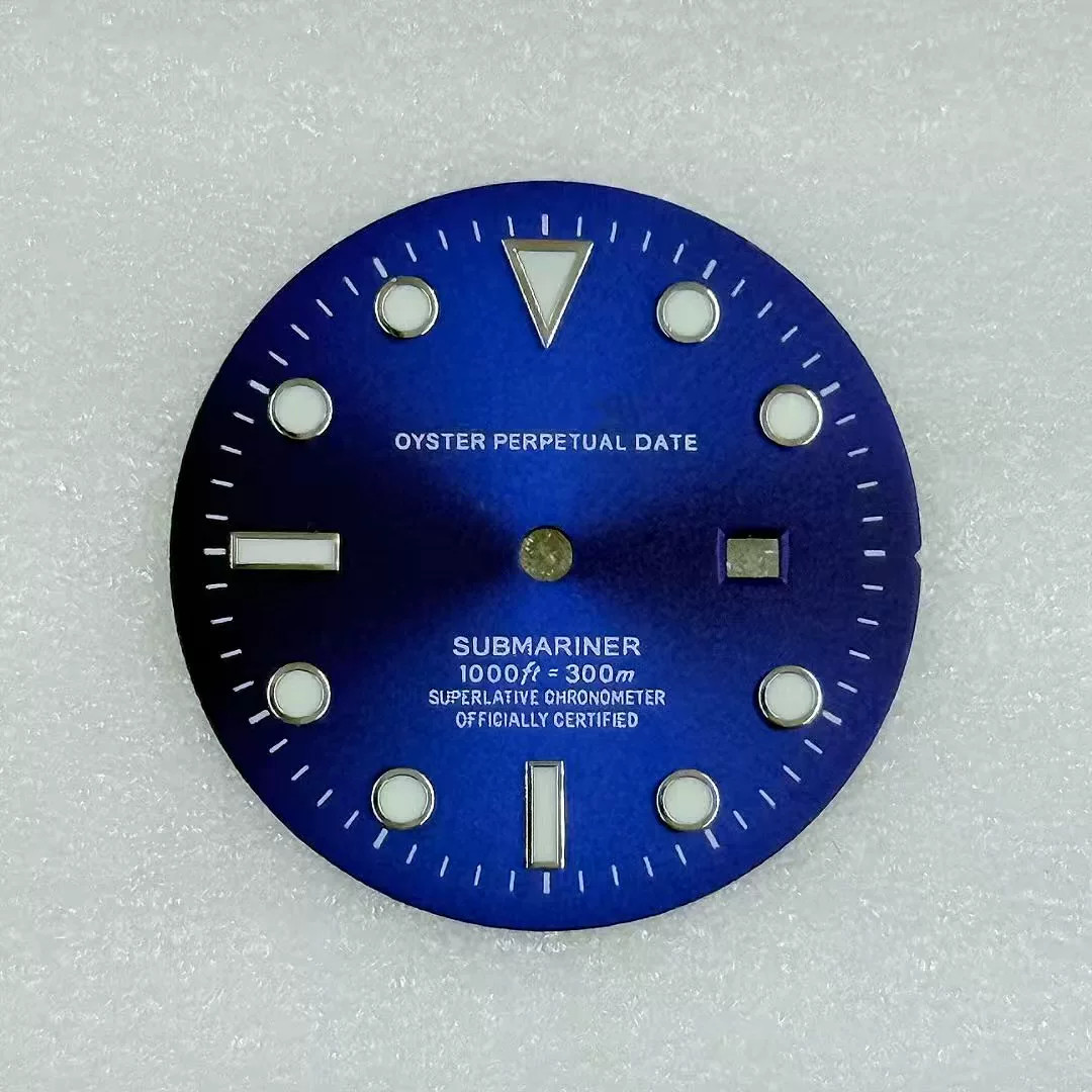 24.5mm SUB Women’s Watch Dial Green Luminous for NH05 Movement Watch Parts