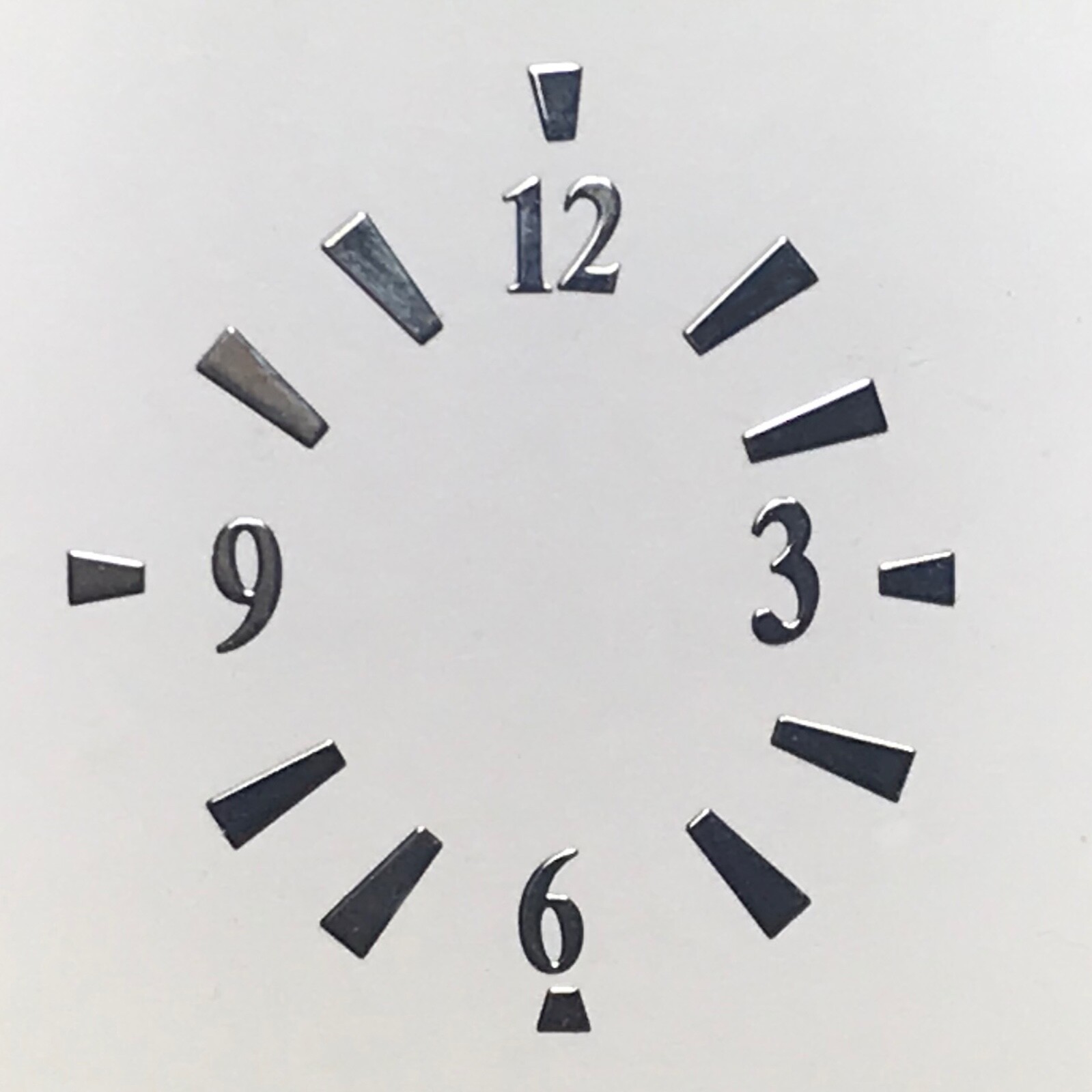 Watch Dial Hour Silver Markers Numbers Numerals 2.5mm Small Miniature Parts