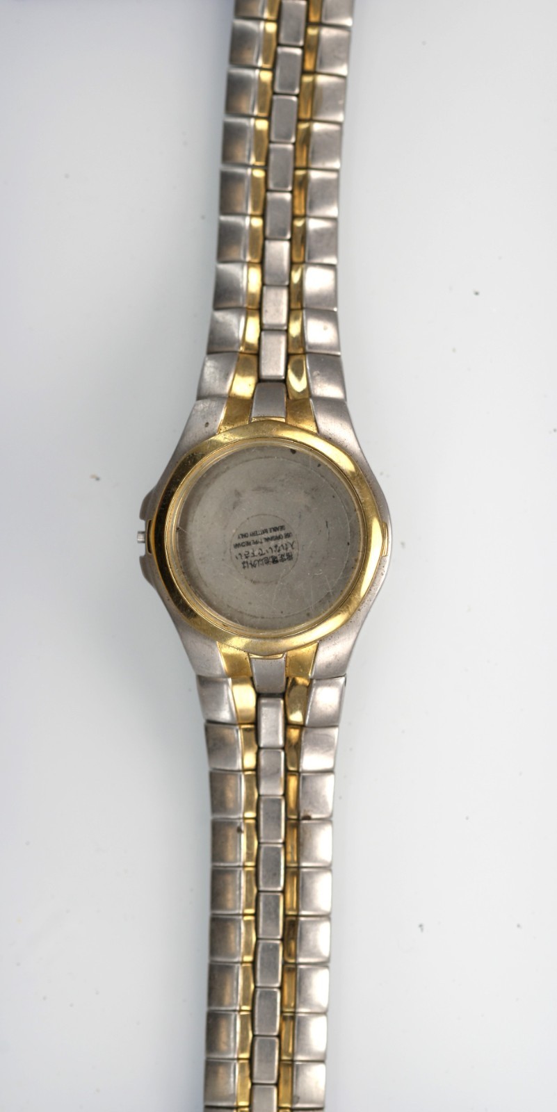 Citizen Eco Drive Watch Men Silver Gold Stainless Steel WR Solar NON-WORKING